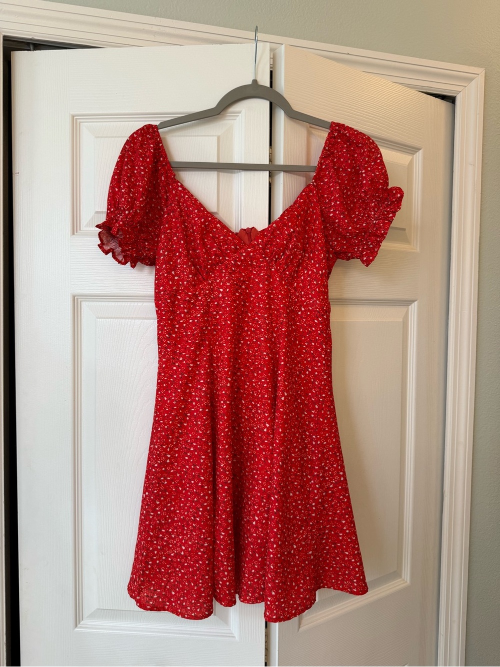 Princess Polly red floral mini dress